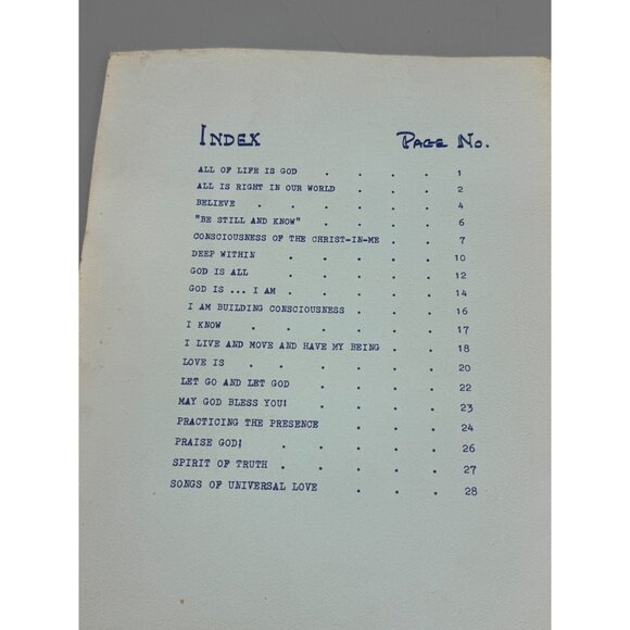 Songs Of Universal Love Book One By John Paul Thommen 1973 Sheet Music READ - Picture 10 of 12